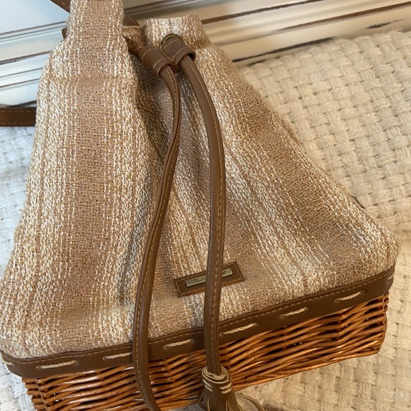 Wicker & Cloth Purse - Picture 2 of 4